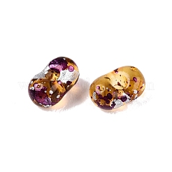 Picasso Spray Painted Glass Seed Beads&nbsp;SEED-T006-04-5