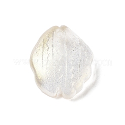 ガラスチャーム  秋の着生葉のチャーム  ゴールド  17.5~19x15x4mm  穴：1.2mm&nbsp;GLAA-A011-11C