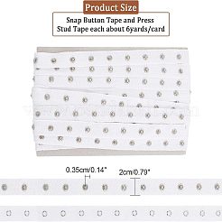 Clasps and Eye Cotton Tape Trim&nbsp;DIY-WH0304-236B