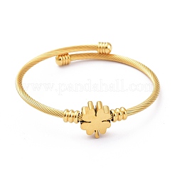 304 Stainless Steel Cuff Bangles Sets&nbsp;BJEW-M284-13