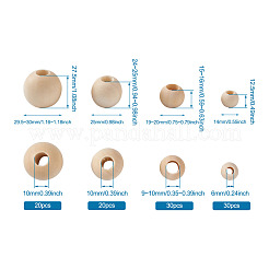 Unfinished Natural Wood Beads&nbsp;WOOD-KS0001-10