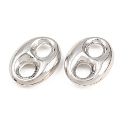 Brass Oval Links Connector Charms&nbsp;KK-H292-47P-03
