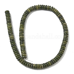 天然台湾ヒスイのビーズ連売り  ディスク  8x3mm  穴：1.4mm  約125個/連  15.28''（38.8センチメートル）&nbsp;G-G329-A06-3x8mm
