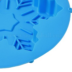 スノーフレーク DIY 食品グレード シリコン型  ケーキ型  ランダムな色  234x230x36mm  内径：200x175mm&nbsp;DIY-K075-35