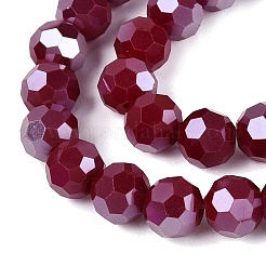 Electroplate Glass Beads Strands&nbsp;EGLA-R018-8mm-9-A