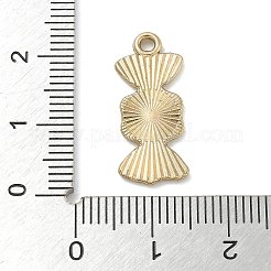 クリスマステーマ合金エナメルペンダント  ゴールドカラー  キャンディ  9.5x22x1.2mm  穴：1.6mm&nbsp;LS-ENAM-K074-02B-02