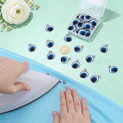 20 Pairs Polyester Cloth Self-adhesive Patches&nbsp;DIY-GA0010-09