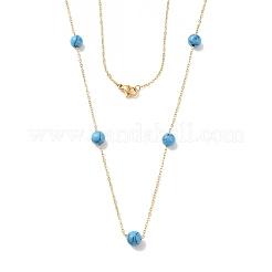 Synthetic Turquoise Beads Necklaces&nbsp;BJEW-B078-01G