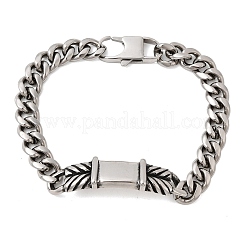 304 Stainless Steel Cuban Link Chains Bracelets&nbsp;BJEW-A092-04P