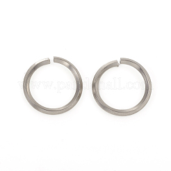 変色しにくい304ステンレススチール製オープン丸カン  ラウンド  ステンレス鋼色  14x1.5mm  内径：11mm&nbsp;STAS-G224-22P-07