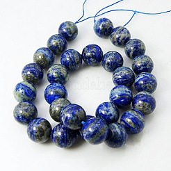Natural Lapis Lazuli Beads Strands&nbsp;G-G099-4mm-7