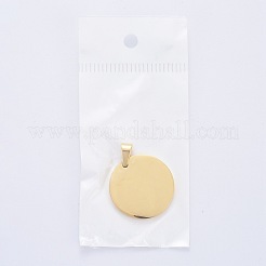 304 Stainless Steel Pendants Ion Plating(IP)&nbsp;STAS-P115-08G
