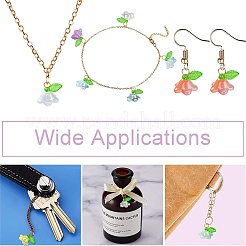 Acrylic Flower Charms&nbsp;PALLOY-CJ00025