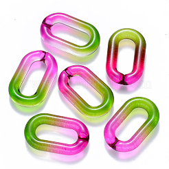 Two Tone Transparent Acrylic Linking Rings&nbsp;OACR-S036-006B-N01