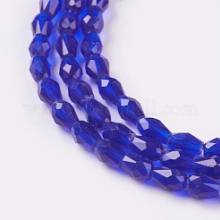 Faceted Glass Beads Strands&nbsp;GLAA-A036-F03