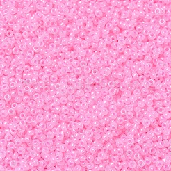 MIYUKIラウンドロカイユビーズ  日本製シードビーズ  （rr518)綿あめピンク裏地  11/0  2x1.3mm  穴：0.8mm  約1100PCS /ボトル  10 G /ボトル&nbsp;SEED-JP0008-RR0518