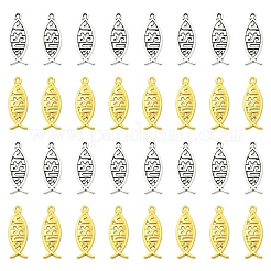 50Pcs 2 Colors Tibetan Style Alloy Pendants&nbsp;FIND-YW0008-53