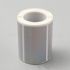 ビニールプラスチック製の印刷可能なホログラフィックステッカー  ラベルステッカー  長方形  57x32mm  200PCS /ロール&nbsp;OFST-TAC0001-08A-01