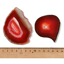 Natural Druzy Agate Slice Cabochons&nbsp;G-F826-E07
