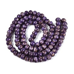 Opaque Baking Paint Glass Beads Strands&nbsp;GLAA-Q110-03A-09
