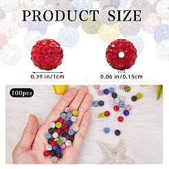 Pave Disco Ball Beads&nbsp;RB-SZ0001-09B