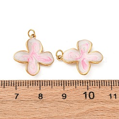304 Stainless Steel Enamel Pendants&nbsp;STAS-U061-38G