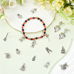 65Pcs 13 Styles Tibetan Style Alloy Pendants&nbsp;TIBE-SC0002-48
