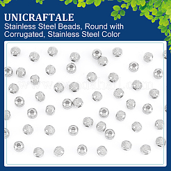 60Pcs 304 Stainless Steel Beads&nbsp;STAS-UN0048-75