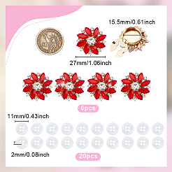 Alloy Cufflinks & Plastic Buttons&nbsp;HJEW-NB00247
