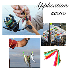 6 Bags 6 Colors Silicone Sea Fishing Trolling Bait&nbsp;DIY-FH0011-25