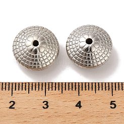 CCBプラスチックビーズ  タータン模様の円錐  プラチナ  14x8.3mm  穴：1.9mm&nbsp;CCB-U001-30P