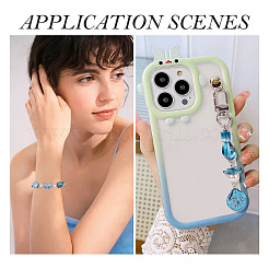 グラデーションカラー透明ガラスビーズ64個  混合図形  カラフル  8~23x8~20x3.5~8mm  穴：1~1.4mm&nbsp;GLAA-TA0003-48F