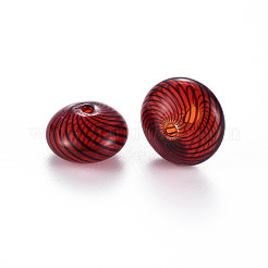 Transparent Handmade Blown Glass Globe Beads&nbsp;GLAA-T012-19A