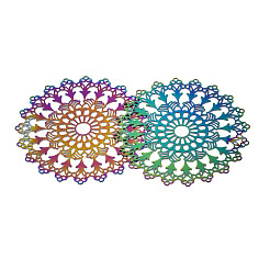 Ion Plating(IP) 201 Stainless Steel Filigree Pendants&nbsp;STAS-S118-068