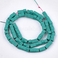 Spray Painted Non-magnetic Synthetic Hematite Beads Strands&nbsp;G-T116-22-04