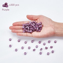 レトロシーリングスタンプ用シーリングワックス粒子キット  ステンレス鋼スプーン  ろうそく  プラスチック製の空の容器  パープル  307個/セット&nbsp;DIY-CP0003-50Q