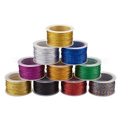 ナイロンメタリックコード  ミックスカラー  1mm  約20m /ロール  10色  1ロール/カラー  10rolls&nbsp;MCOR-KS0001-002