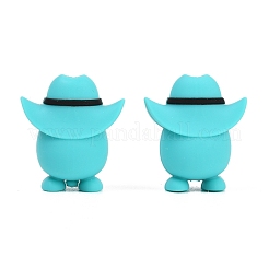 Cowboy Theme Silicone Focal Beads&nbsp;SIL-G014-01D