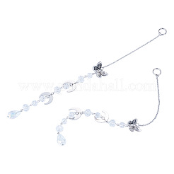 2Pcs Glass Teardrop Window Hanging Suncatchers&nbsp;HJEW-TADJ0019