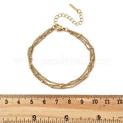 304 Stainless Steel Multi-strand Bracelets&nbsp;LS-BJEW-Q051-02G-B