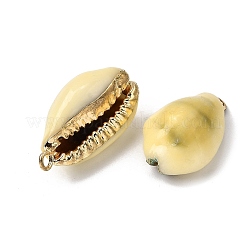 Natural Cowrie Shell Pendants&nbsp;SHEL-B003-07G