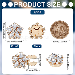 4Pcs Alloy Cufflinks&nbsp;DIY-FG0007-79