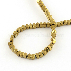 Electroplate Non-magnetic Synthetic Hematite Bead Strands&nbsp;G-S203-08F