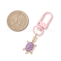 Ocean Alloy Enamel Turtle Pendant Decorations&nbsp;HJEW-JM04352