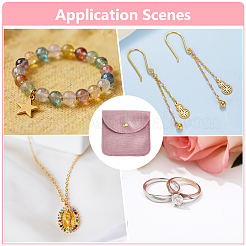 10Pcs Velvet Jewelry Storage Bags with Snap Button&nbsp;ABAG-HY0001-17B