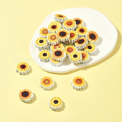 30Pcs 5 Styles Printed Wood Beads&nbsp;WOOD-FS0001-28