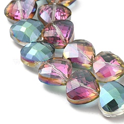 Electroplate Glass Beads Strands&nbsp;EGLA-P053-02A-HP01