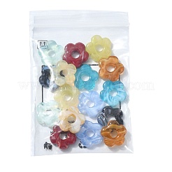 16Pcs 8 Colors Two Tone Handmade Lampwork European Beads&nbsp;LAMP-FS0001-83
