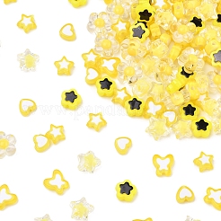 200Pcs 6 Styles Transparent & Opaque Acrylic Beads&nbsp;TACR-FS0001-54G