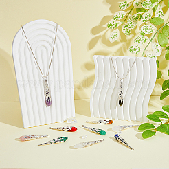 10Pcs 10 Styles Natural & Synthetic Mixed Gemstone Big Pendants&nbsp;FIND-FH0006-02